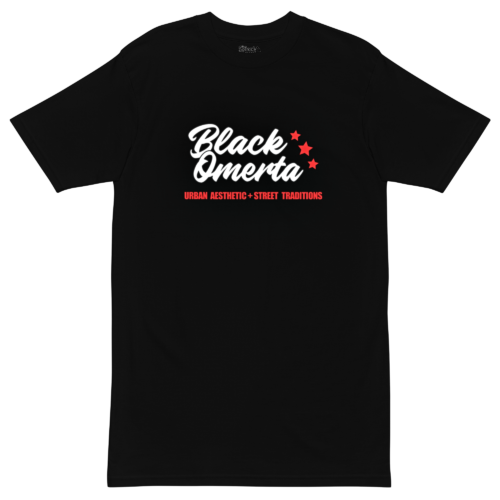 BLACK OMERTA BRANDED TEE: OG